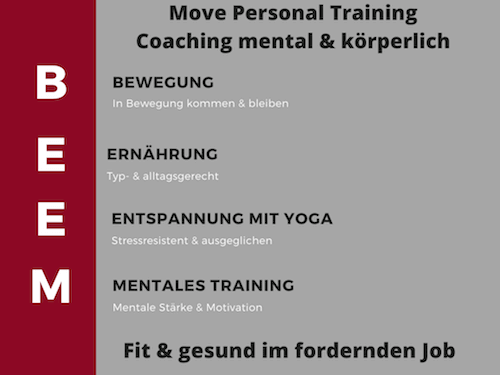 Move Personal Training: Ganzheitliches Personal Coaching Konzept 